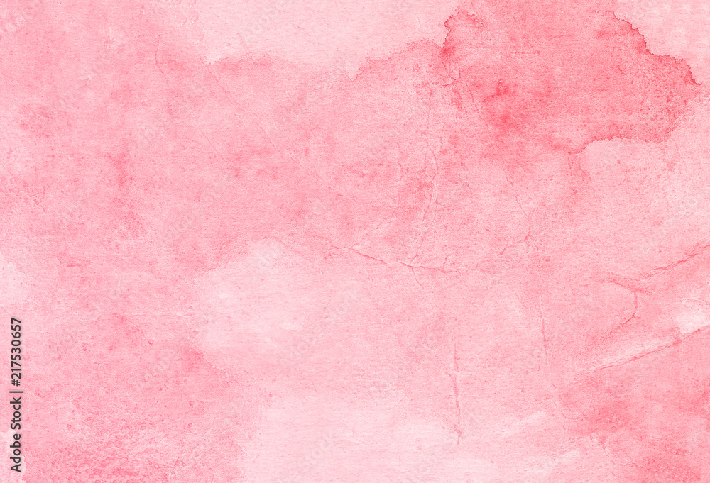 Pink watercolor sky paint background.