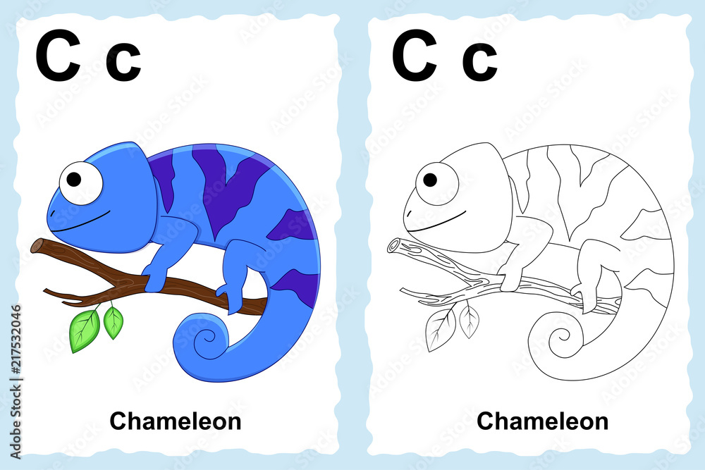 alphabet coloring book page with outline clip art to color. Letter C ...