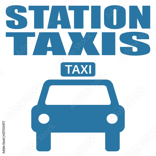 Logo station taxis.