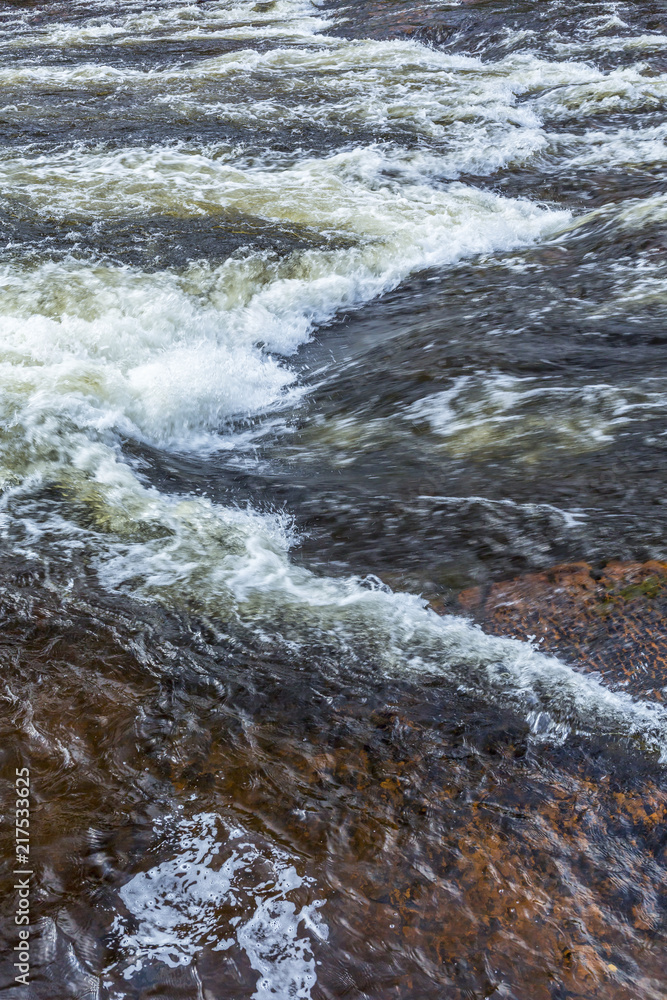 Flowing water in a river Flowing water in a river