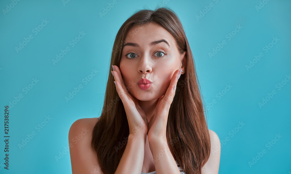 Young woman isolated Young woman isolated