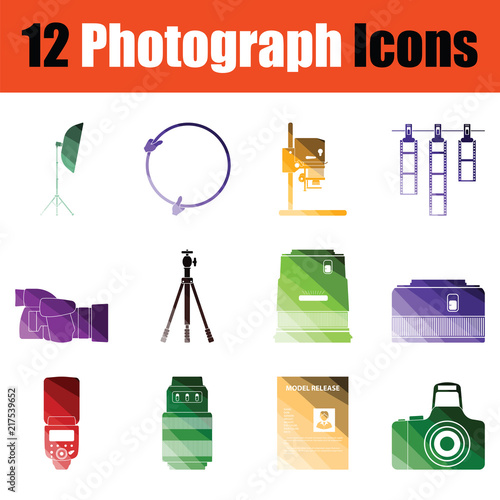 Photography icon set