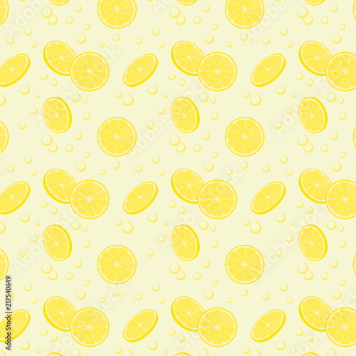 lemon limonade seamless pattern vector