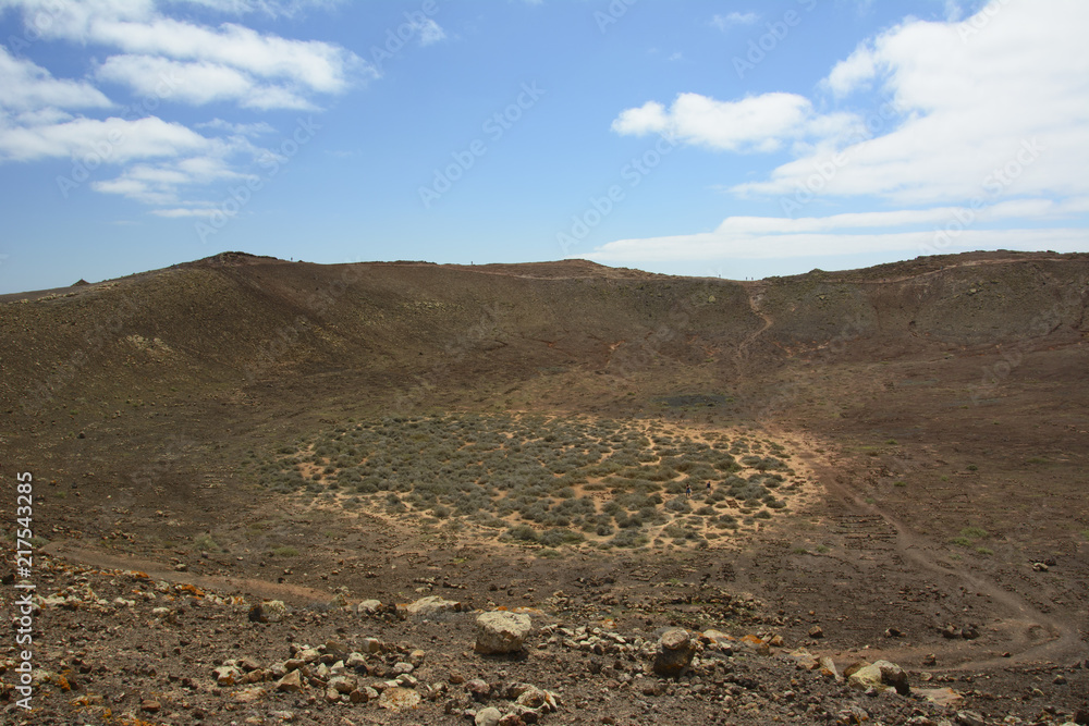 crater of Montana Roja, Playa Blanca (Lanzarote, Canary Islands)