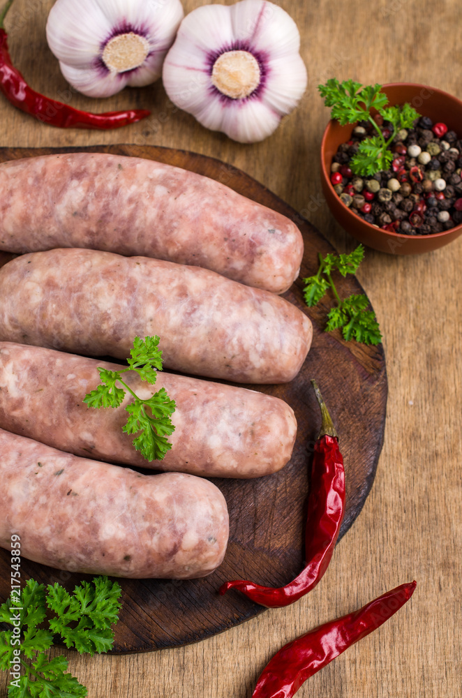 Thick meat sausages Thick meat sausages
