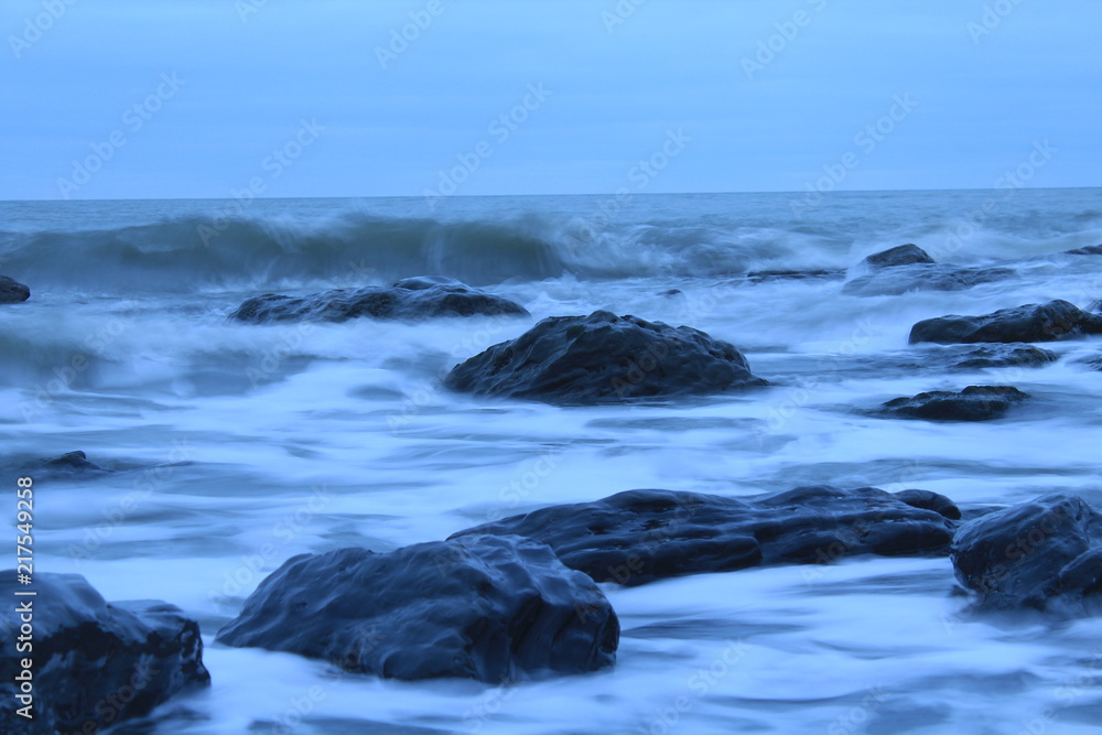 Naklejka premium Rough Sea Water