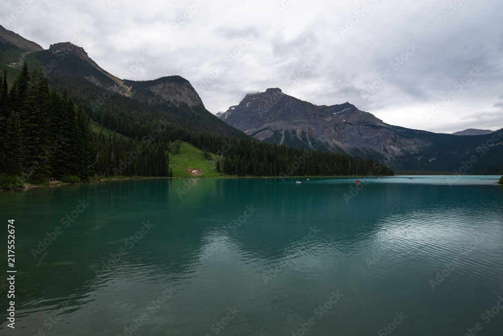 Overcast day at Emeral Lake
