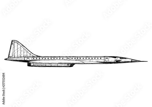 illustration of Supersonic transport photo