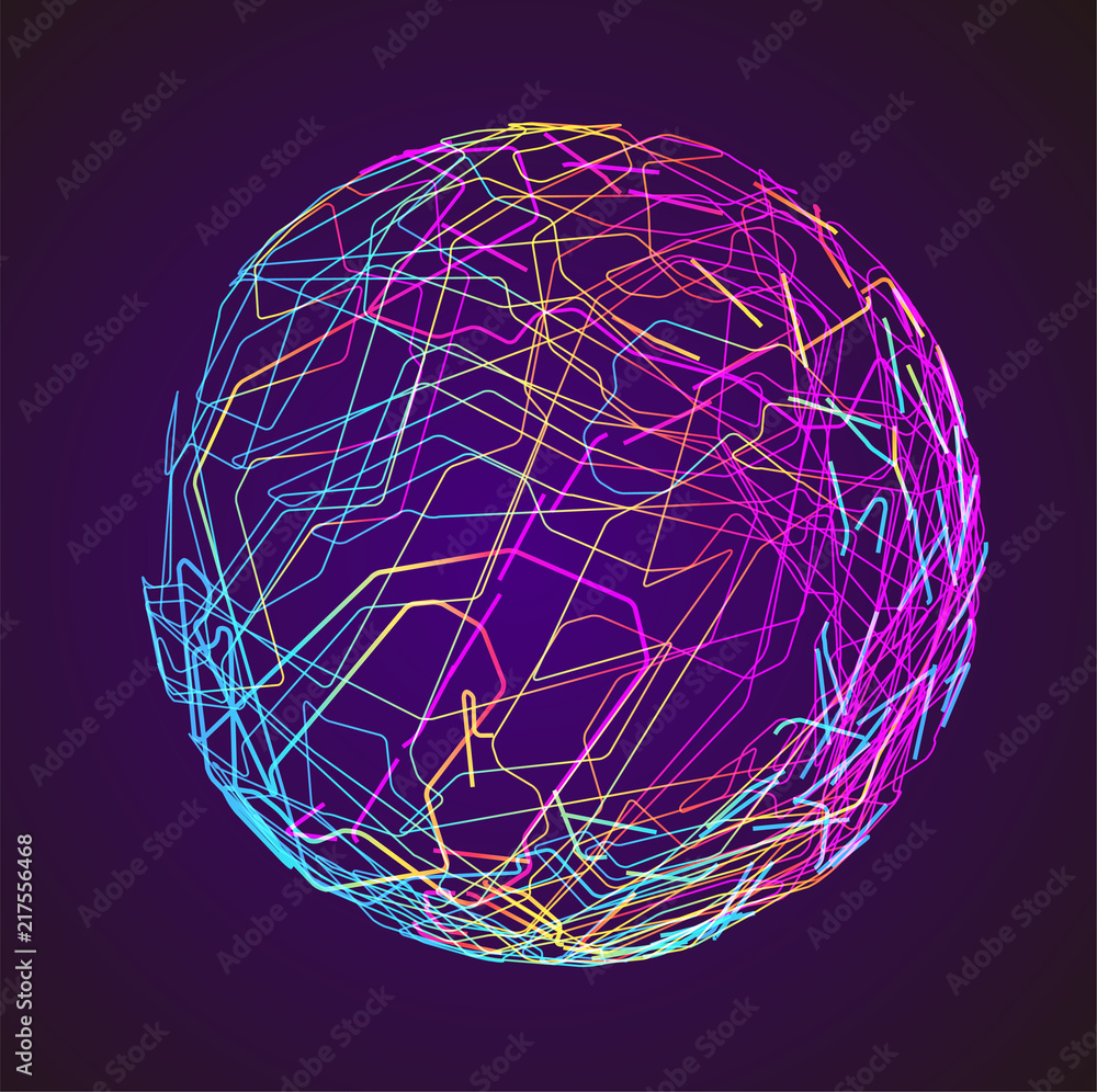 Moving colorful lines of abstract background Moving colorful lines of abstract background