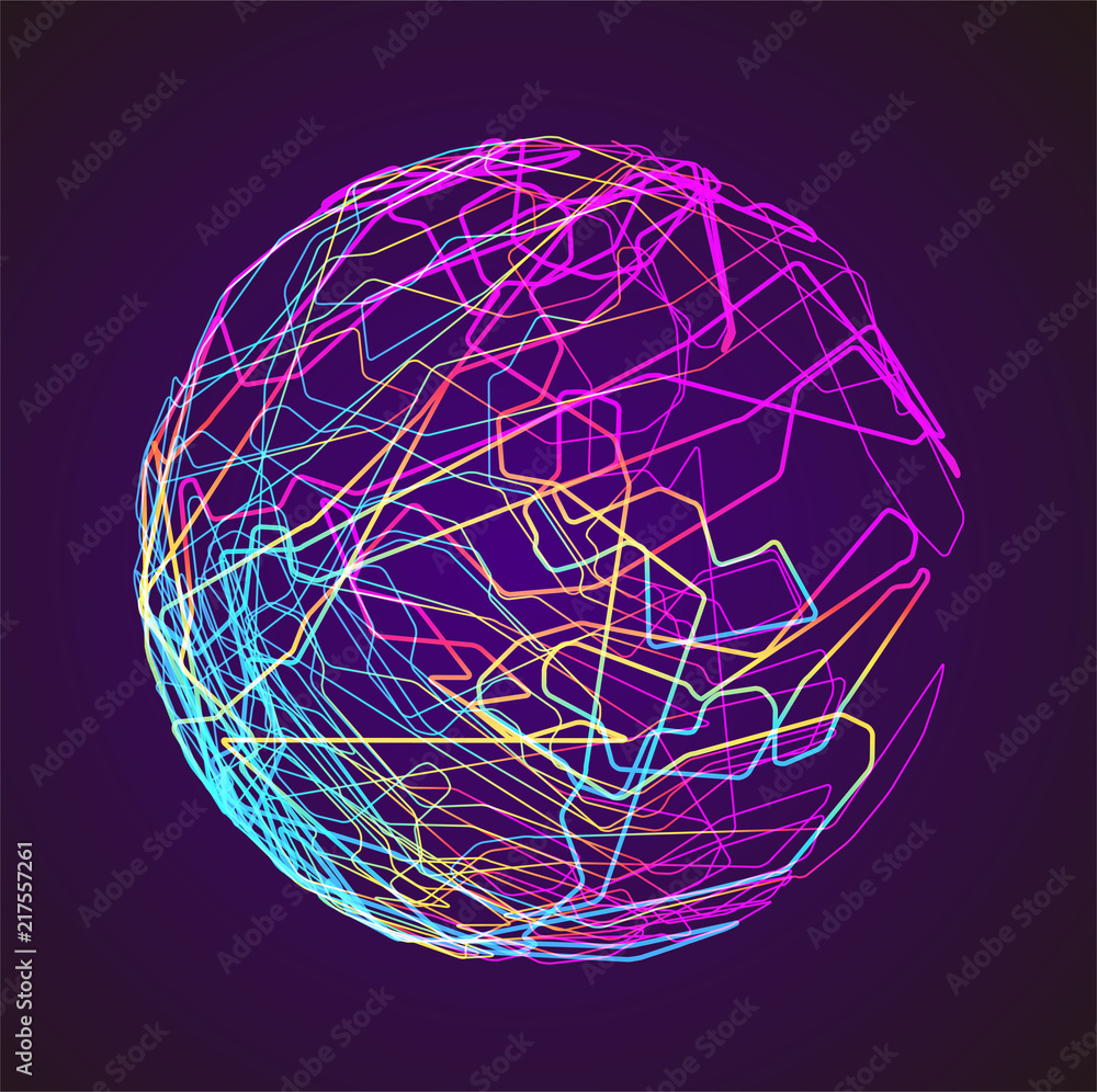 Moving colorful lines of abstract background Moving colorful lines of abstract background