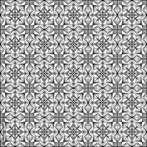 Seamless ornamental patterns geometric design for background texture.