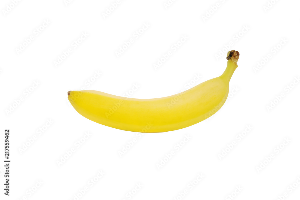 A single ripe yellow banana, isolated on white, smooth texture. Front shot.
A single ripe yellow banana, isolated on white, smooth texture. Front shot.