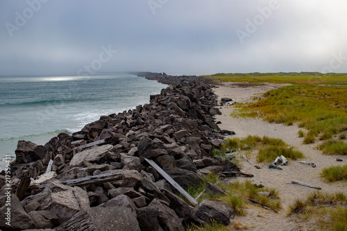 Wallpaper Mural South Jetty View at the Mouth of the Columbia River in Astoria, Oregon Torontodigital.ca