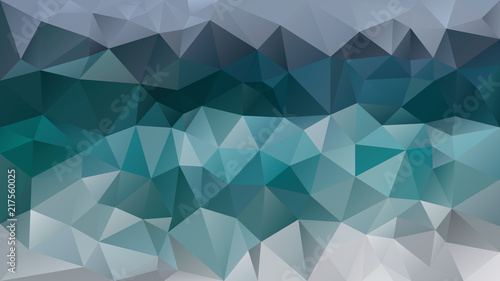 vector abstract irregular polygonal background - triangle low poly pattern - blue green, teal, aqua, turquoise, pine, cobalt, mint, and gray color