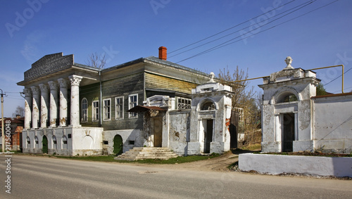 Mansion of merchant Barkov on Embankment street in Kasimov. Ryazan oblast. Russia © Andrey Shevchenko