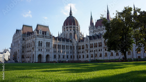 Hungarian Parliament Building on a sunny day, Budpest