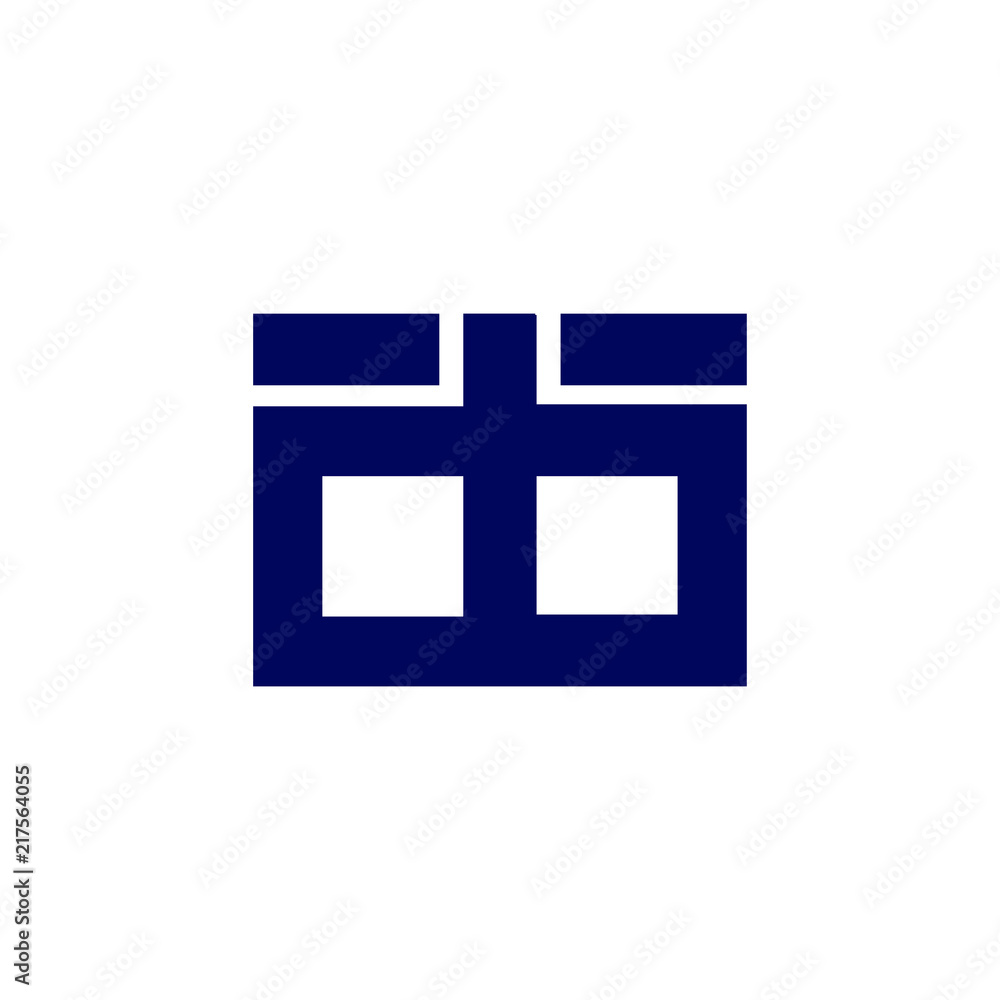 Obraz premium db Initial Letter lowercase Linked logo icon vector