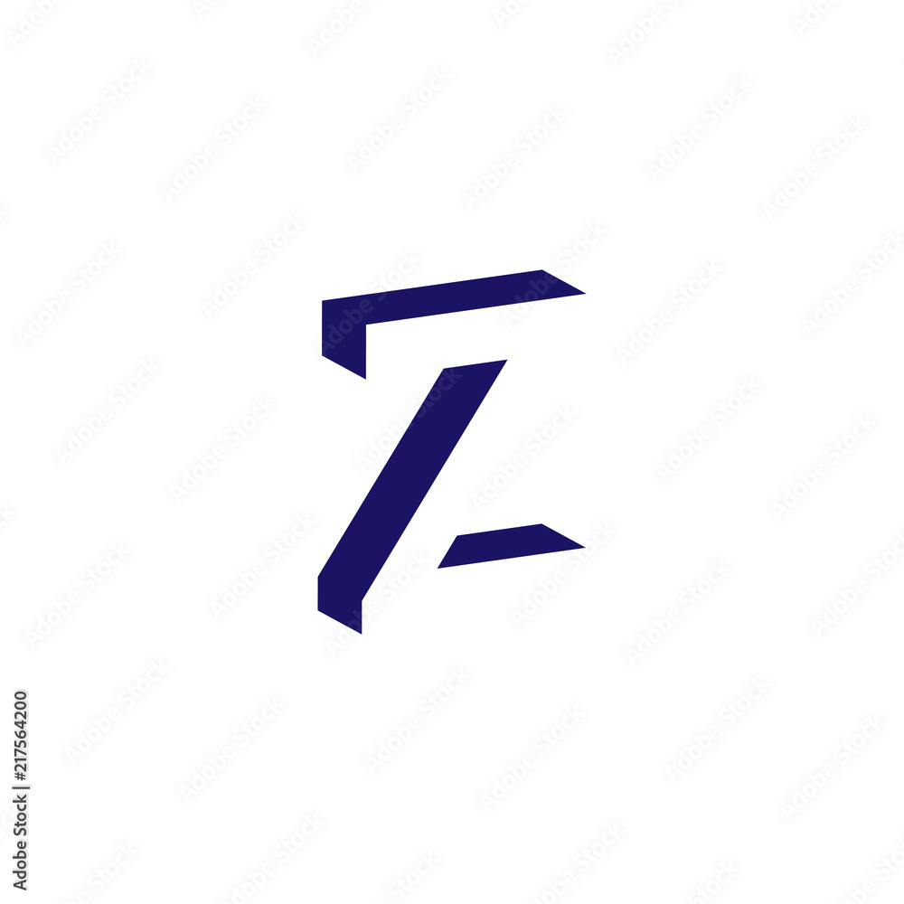 Z Letter logo in negative space vector template Z Letter logo in negative space vector template