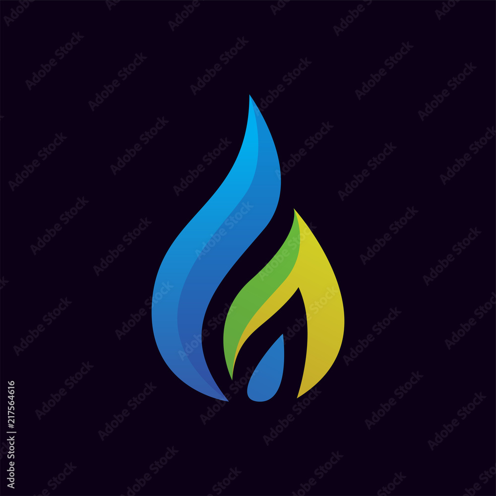 flame fire gas industry logo icon vector flame fire gas industry logo icon vector