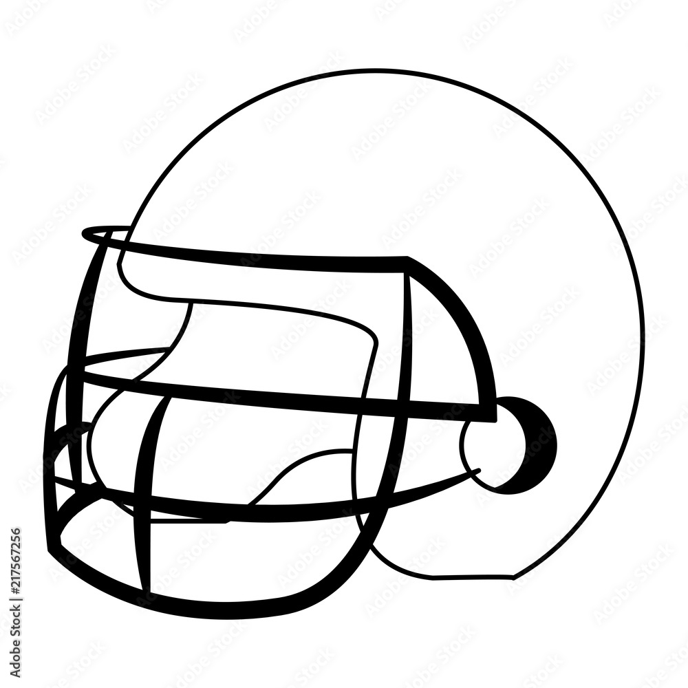 Football helmet isolated vector illustration graphic design Football helmet isolated vector illustration graphic design