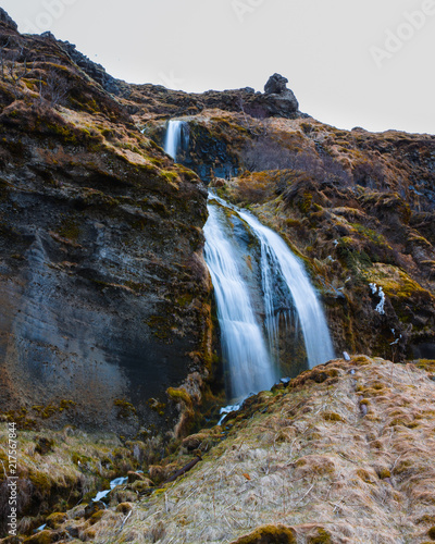 Icelandic multitiered waterfall