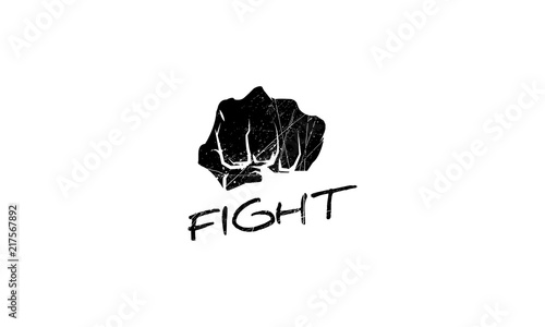 Fight vector logo image