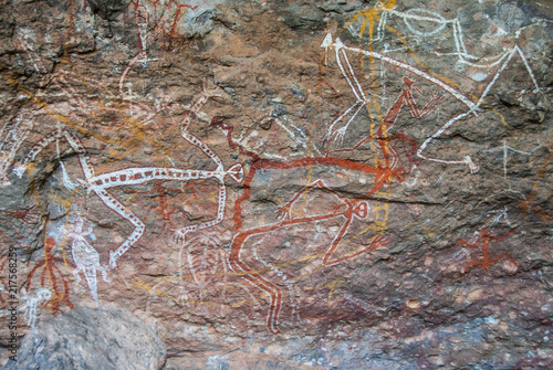 Aborginal rock art, Nourlangie Rock, Kakadu National Park, Northern Territories, Australia