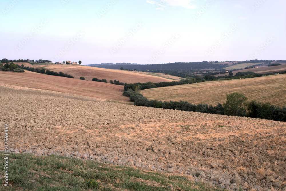 Fototapeta premium italy,panorama,landscape,countryside,field,view,hill,rural,agriculture