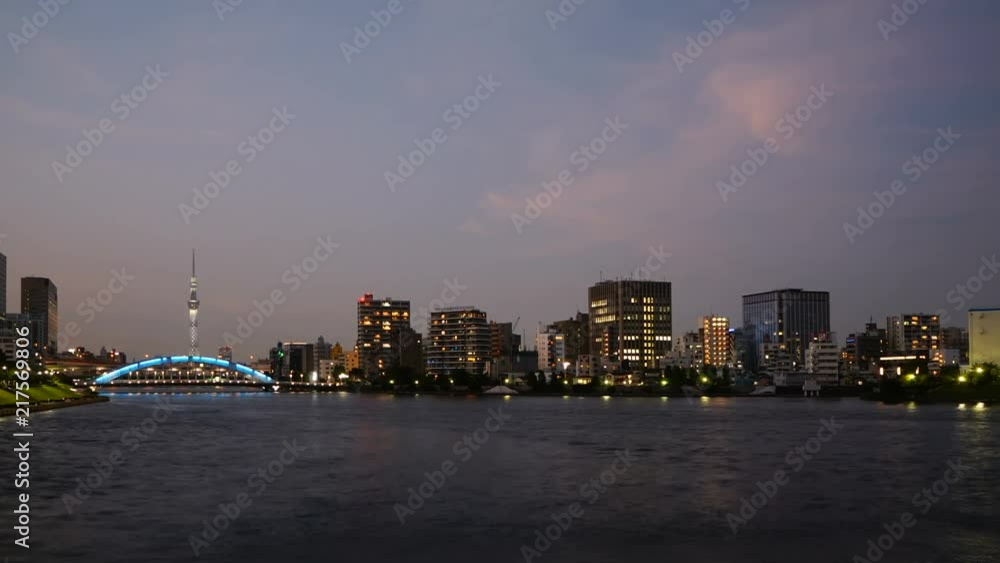 東京風景・タイムラプス・夕焼けから夜空までの長時間撮影 東京風景・タイムラプス・夕焼けから夜空までの長時間撮影