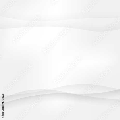 White and grey wave line, abstract background