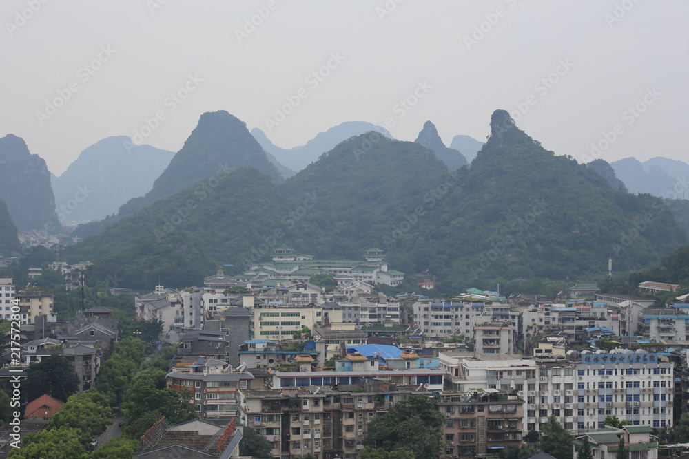 Foggy Day in Guilin, China