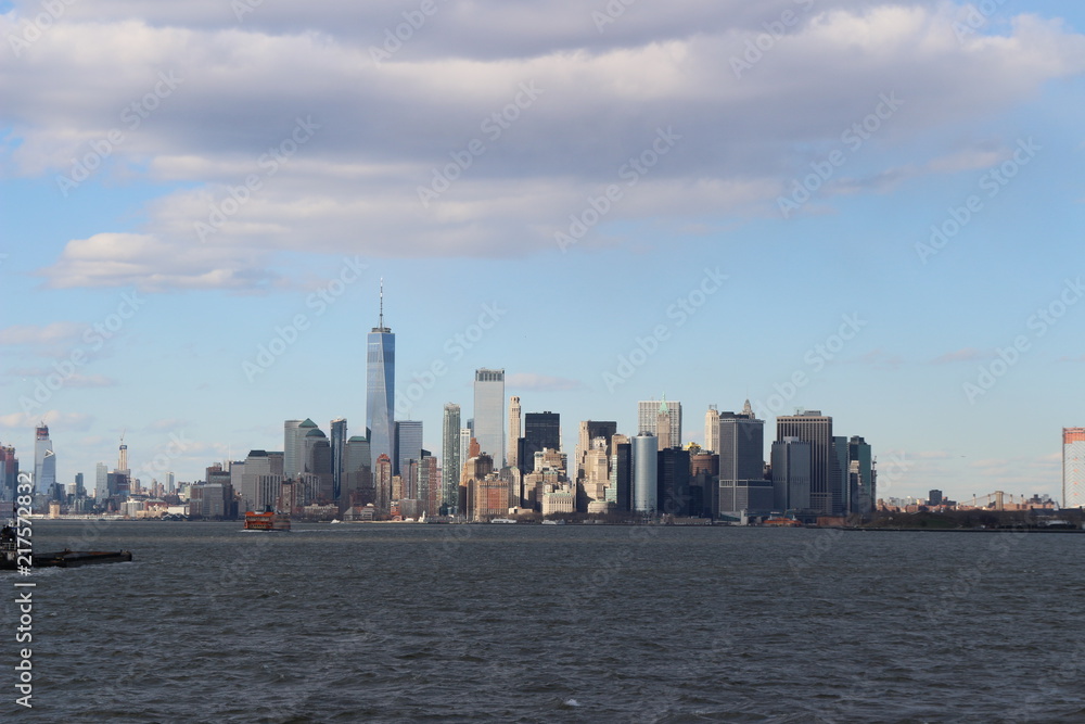 Lower Manhattan seen from the Staten Island Ferry