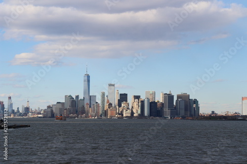 Lower Manhattan seen from the Staten Island Ferry