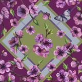 flowers seamless pattern. Hand drawn watercolour illustration. Wallpaper or fabric design.