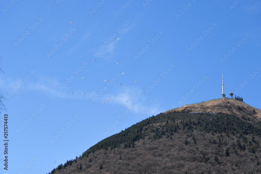 Paraglider with Mountain 6