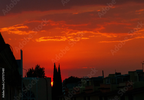 Atardecer rojo