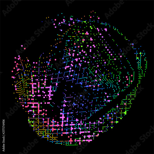 abstract vector background-Dot Graphics