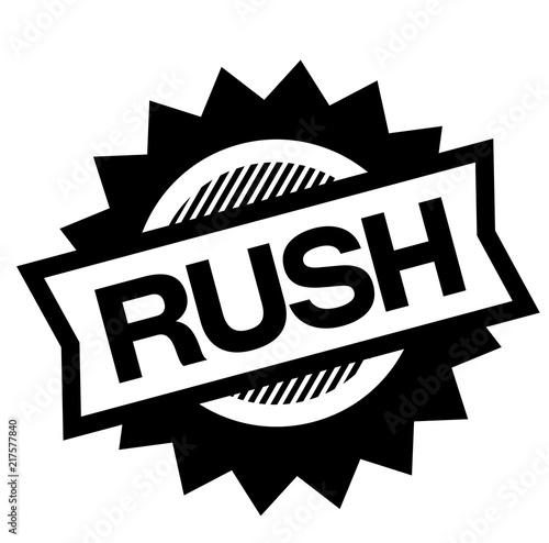 rush black stamp