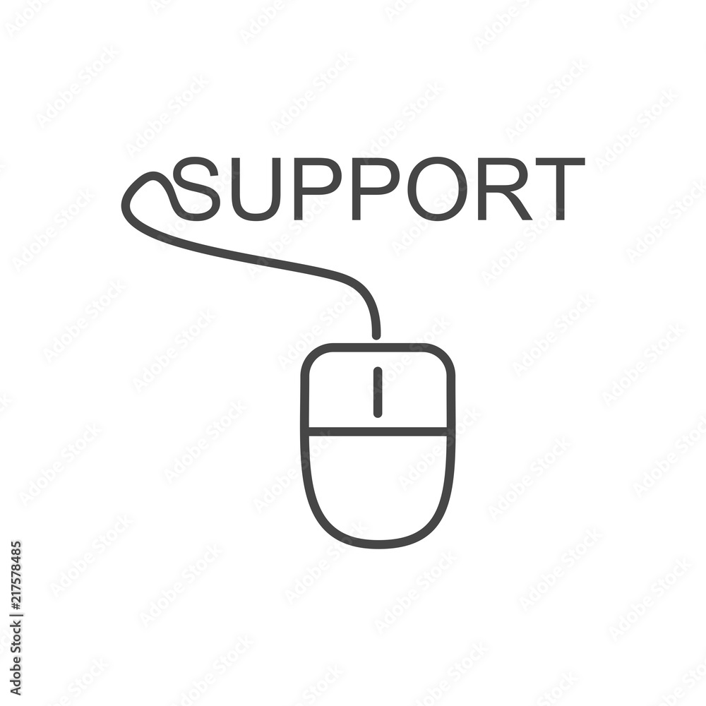 Support icon, Computer mouse icon Support icon, Computer mouse icon
