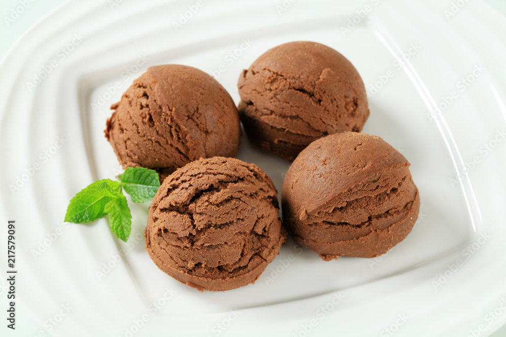 Chocolate ice cream Chocolate ice cream