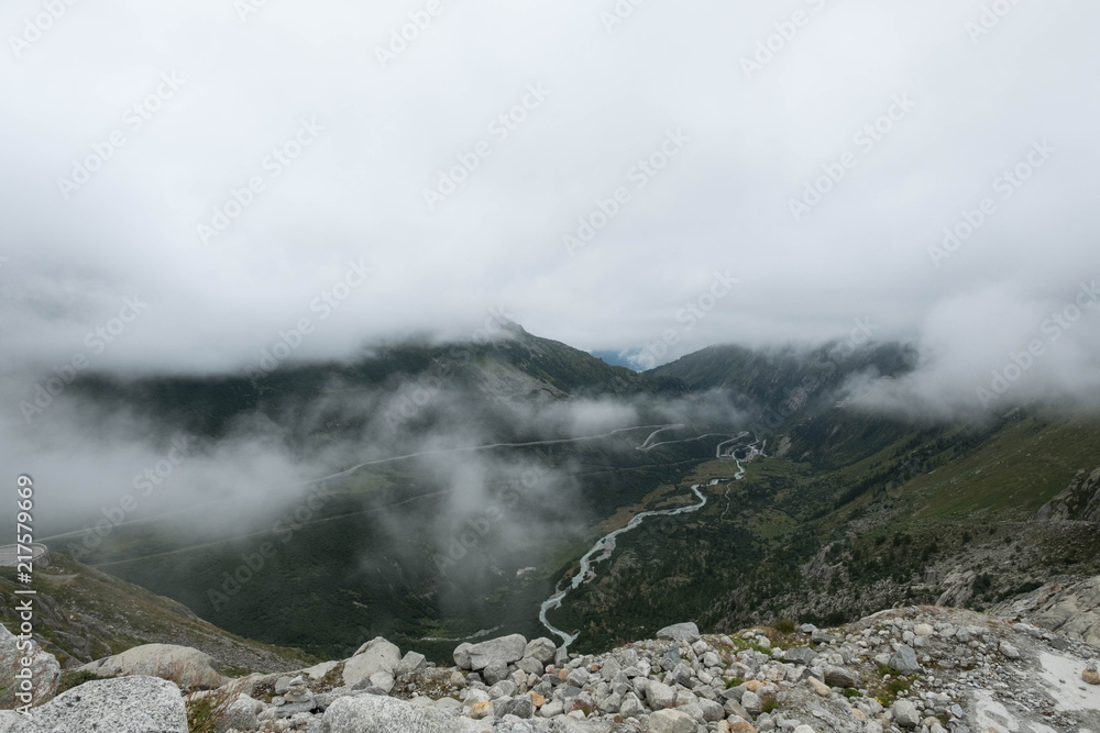 Gletscher mit Gletschersee Gletscher mit Gletschersee