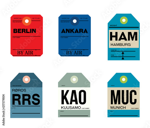 berlin ankara munich kuusamo baggage tag