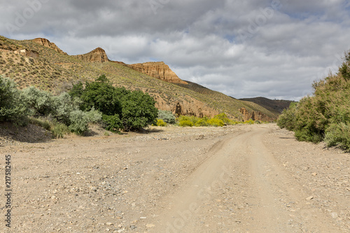 Nacimiento dry river at Venta Ratonera (Finana), province of Almeria, Andalusia, Spain