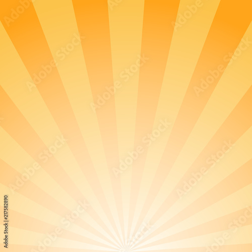 Sunlight abstract background. Orange and gold color burst background. Vector illustration.