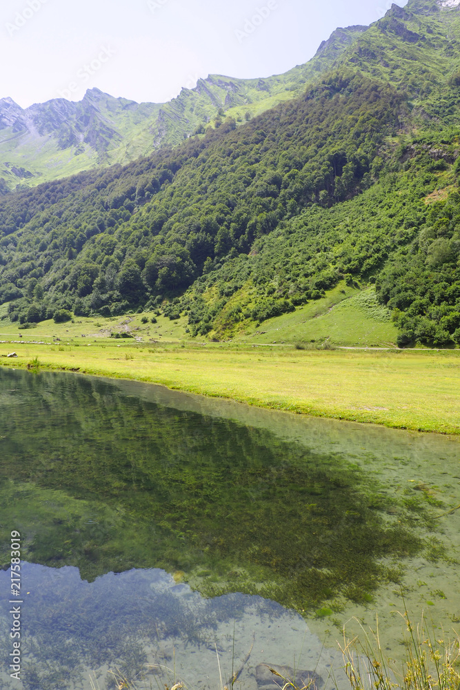 wonderful altitude lake in the Pyrenees in the south of France