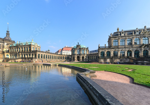 Architecture in old town of Dresden, day foto