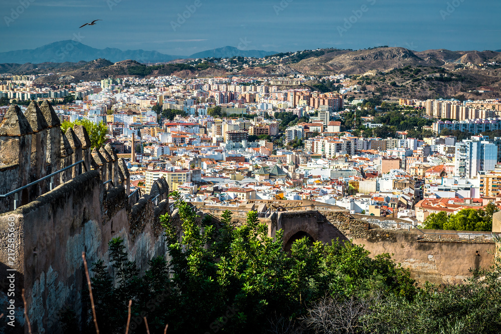 Malaga cityscape, Spain
