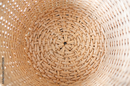 texture straw basket natural background design