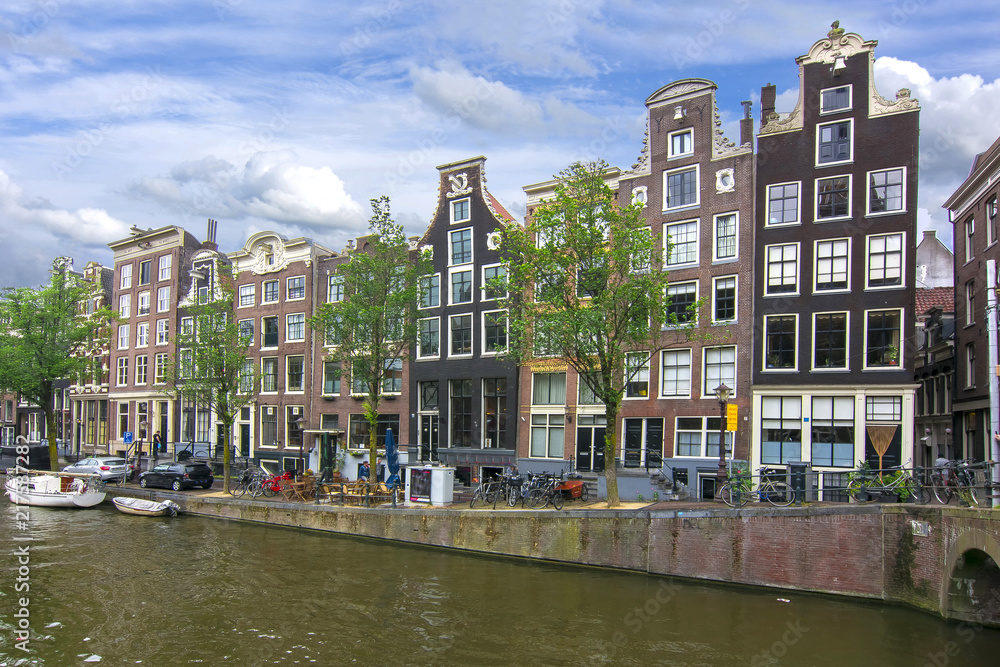 Amsterdam architecture and canals, Netherlands