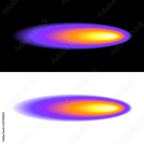 Abstract flashes on black and white background. Vector design elements.